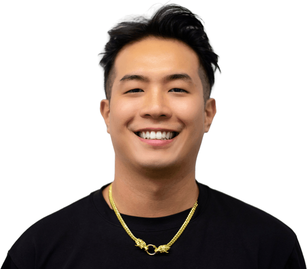 Alex Tong, smiling