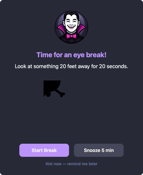 Eye Break Prompt